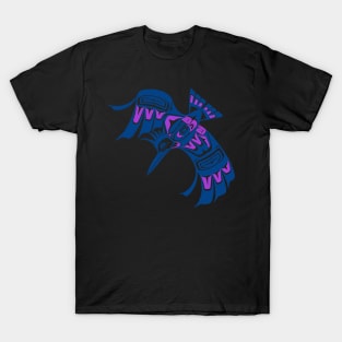 Tribal Kingfisher, PNW style T-Shirt